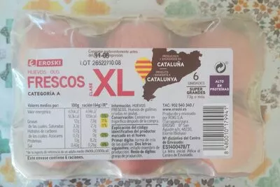 Huevos frescos XL Eroski , code 8480010179941