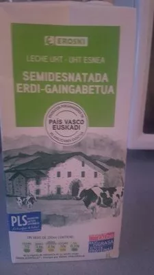 Leche semidesnatada Eroski , code 8480010182354