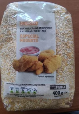 Pan rallado especial nuggets Eroski 400 g, code 8480010184068