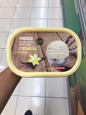 Helado cremoso de vainilla Eroski 495 g, code 8480010184273