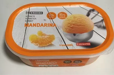 Sorbete de mandarina Eroski , code 8480010184303