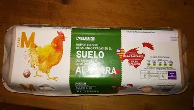 Huevos frescos de gallinas criadas en el suelo. Eroski , code 8480010186451