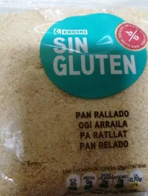 Pan rallado sin gluten Eroski , code 8480010187144