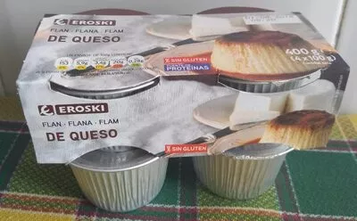 Flan de queso Eroski 4 x 100 g, code 8480010187441