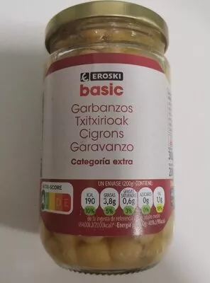 Garbanzos, categoría extra Eroski 300 g, code 8480010193008