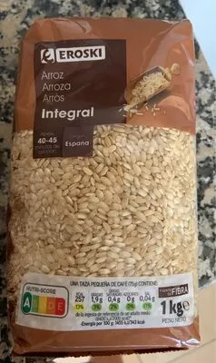 Arroz integral Eroski 1 kg, code 8480010193572