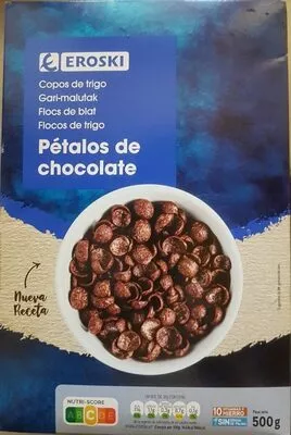 Pétalos de chocolate Eroski 500 g, code 8480010197471