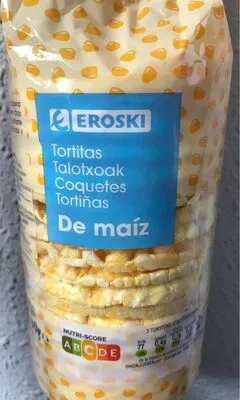 Tortitas de maiz Eroski , code 8480010198591