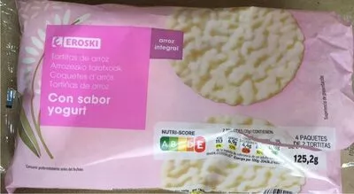 Tortitas de arroz con sabor yogurt Eroski , code 8480010198614