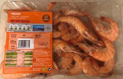 Langostino recién cocido Eroski , code 8480010247374