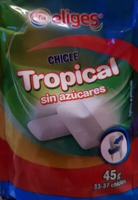 Chicle tropical sin azúcares Eliges , code 8480012018750