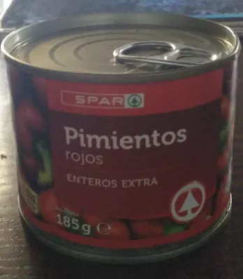 Pimientos rojos enteros extra spar 185 g, code 8480013026112