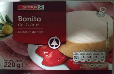 Bonito del Norte en aceite de oliva spar 220 g, code 8480013031055