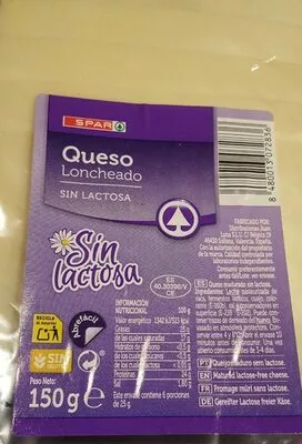 Queso loncheado sin lactosa Spar 180 g, code 8480013072836