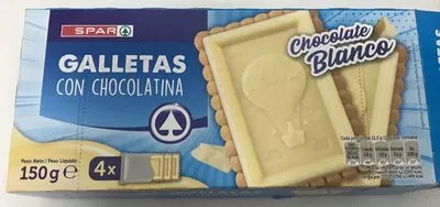 Galletas con chocolate blanco Spar 150 g, code 8480013084525