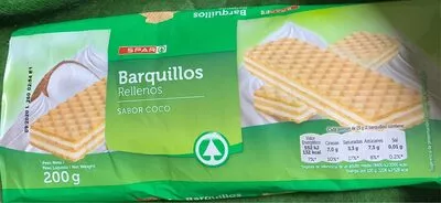 Barquillos rellenos sabor coco Spar , code 8480013086024