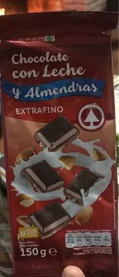 Chocolate con leche y almendras spar 150 g, code 8480013152958