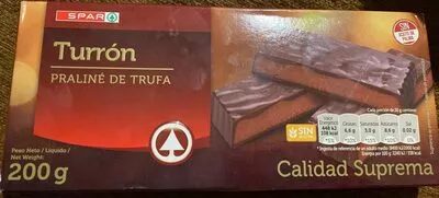 Turrón praline de trufa Spar , code 8480013180548