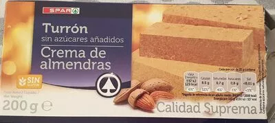 Turrón crema de almendras Spar 200 g, code 8480013181521