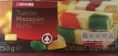 Turrón Mazapán Fruta Spar 250 g, code 8480013181552