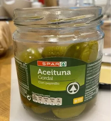 Aceituna Goradal con pepinillo spar , code 8480013190806