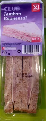 Club - Jambon emmental Dia 145 g, code 8480017014801