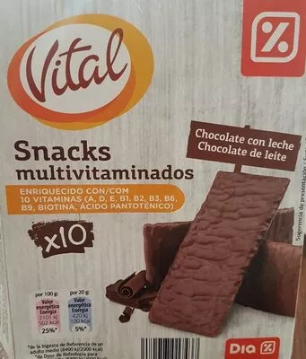 Vital snacks multivitaminas Dia 10 unidades, code 8480017017437