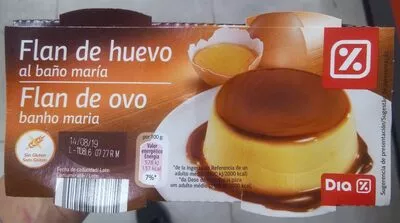 Flan de huevo al baño maría Dia 4 x 100 g, code 8480017033871