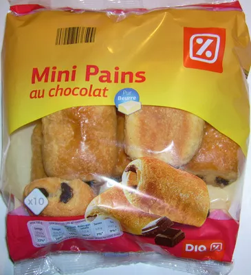 Mini pains au chocolat pur beurre dia 230 g, code 8480017036599