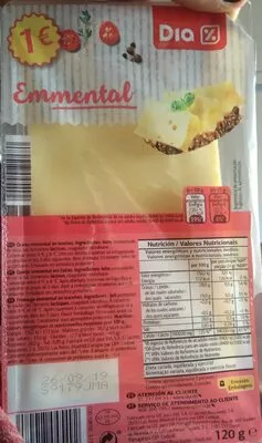 Queso enmental Dia 120 g, code 8480017045492