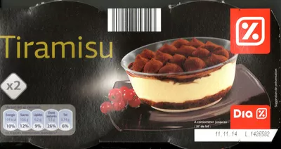 Tiramisu (x 2) Dia 160 g (2 x 80 g), code 8480017053213