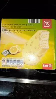 Chocolate blanco con galleta con helado de limón Dia 3 x 100 ml, code 8480017062147