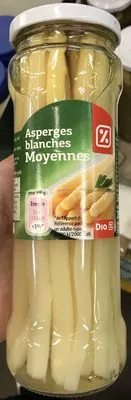 Asperges blanches moyennes Dia 340 g / 200 g égoutté, code 8480017071231