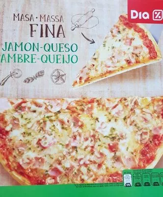 Pizza masa fina de jamón y queso Dia , code 8480017078841