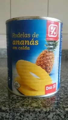 Rodajas de piña en almíbar ligero Dia 820 g, code 8480017086945