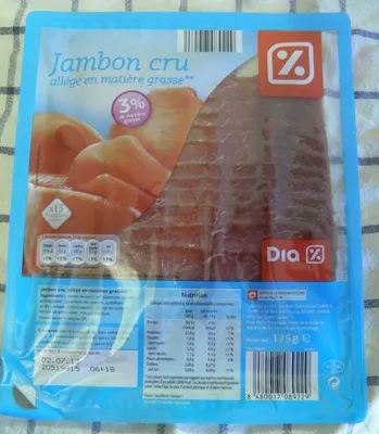 Jambon cru allégé en mg Dia 175 g, code 8480017089229