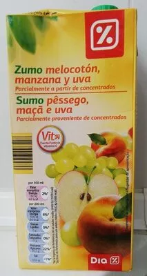 Zumo melocotón, manzana y uva Dia , code 8480017096517