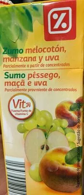 Zumo de Melocotón, Manzana y Uva Día 200 ml, code 8480017096531