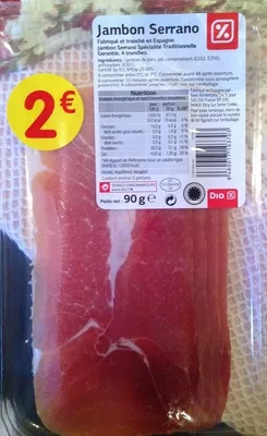 Jambon serrano Dia 90g, code 8480017103703