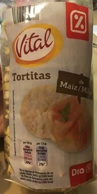 Tortitas de maíz Vital Dia, Dia 130 g, code 8480017112866