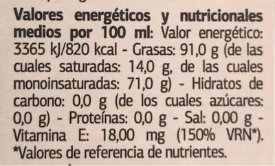 Aceite de Oliva Virgen Extra Variedad Arbequina  , code 8480017172310