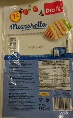 Mozzarella Dia 120 g, code 8480017174918