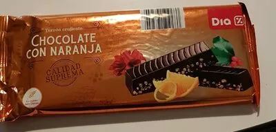 Turron crujiente chocolate con naranja Dia , code 8480017193254