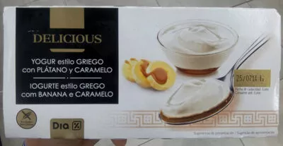 Delicious yogur estilo Griego con plátano y caramelo Dia 2 x 125 g, code 8480017207678