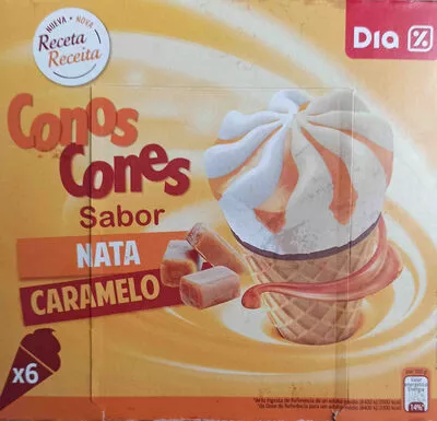 Conos sabor nata caramelo dia 408 g, code 8480017221995