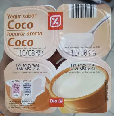 Yogur sabor coco Dia 500 g (4x125g), code 8480017243812