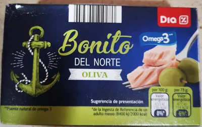 Bonito del norte oliva Dia 111g, code 8480017293954