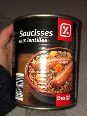 4 Saucisses Aux Lentilles Dia , code 8480017349002