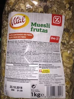 Dia Muesli De Frutas Dia 1 kg, code 8480017372017