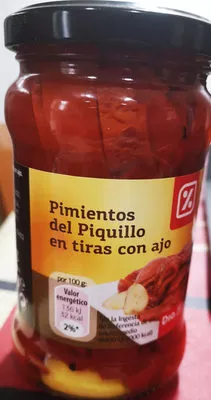 Pimientos del Piquillo en tiras con ajo Dia 290g, code 8480017465986